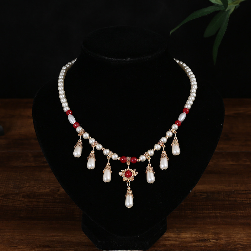 designs】Classical Cheongsam Necklace Antique Han Clothing Wreaths Ancient Collar Female Retro Fairy Style Ancient Same Style Accessories Female
