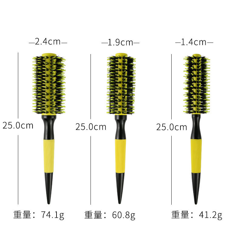 New style Curling Hair Brush Comb Barrel Comb Professional Sand [Hottest Trend] s Ceramic Iron Dragon Styling Round Hair Comb Hairdressing Curls