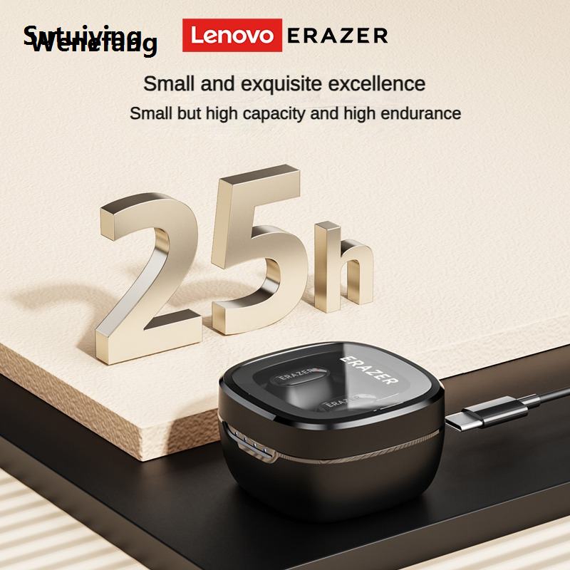 Wenefang Sutuiying Original ERAZER XT62 Earphones Bluetooth TWS Headphone Wireless Hot Selling Mini Fashion Lenovo Earbuds with Mic Color Transparent Headsets Portable