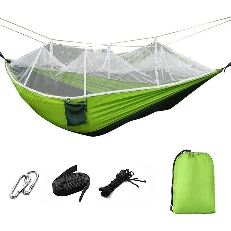 Spn'S Dolphy Portable Camping Hammock With Mosquito Net For Hiking Travel Green