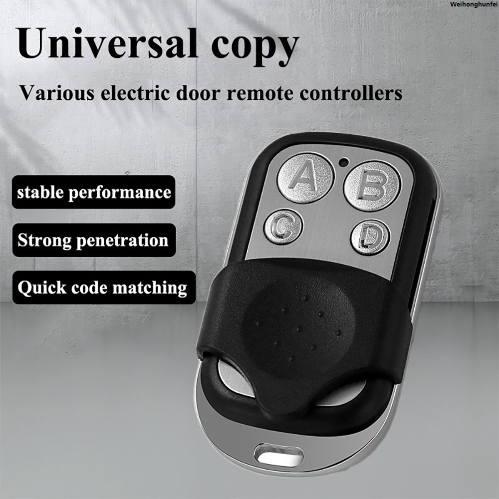 WeihonghunfeiFifty percent discount Metal Push Button Remote Control Transmitter ABCD / Lock Unlock 4Button 433MHz Universal 4 Buttons Garage Door Opener Remote