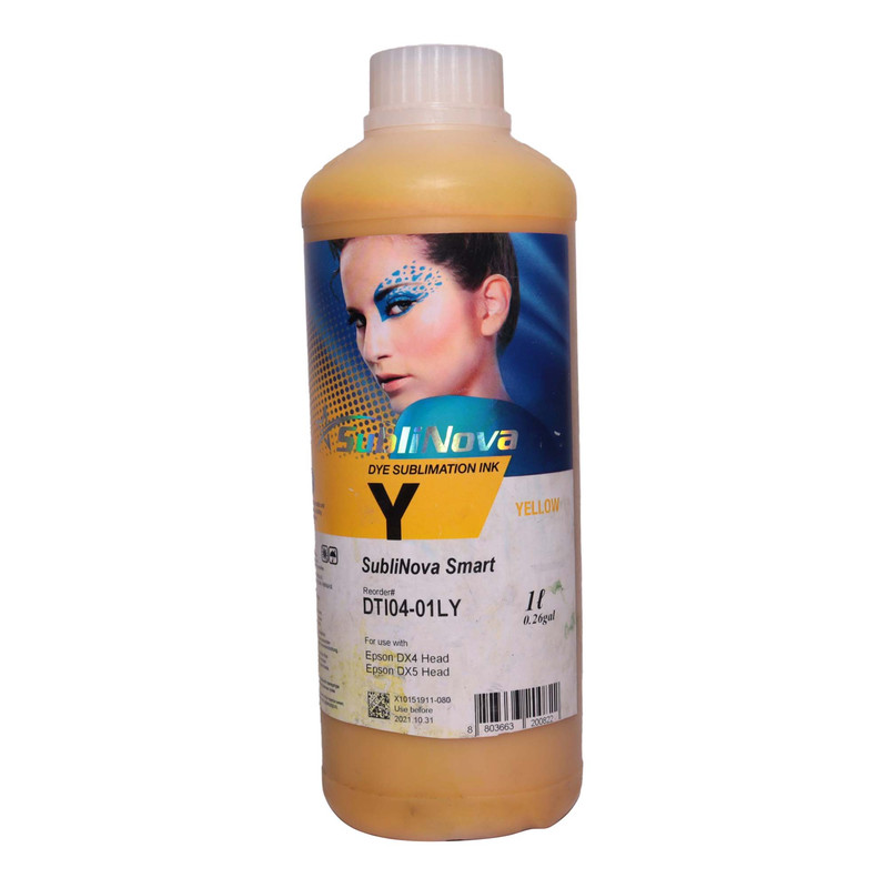 Suubli Nova Yellow Printer Sublimation Ink 1L (DTI04-01LLL) For