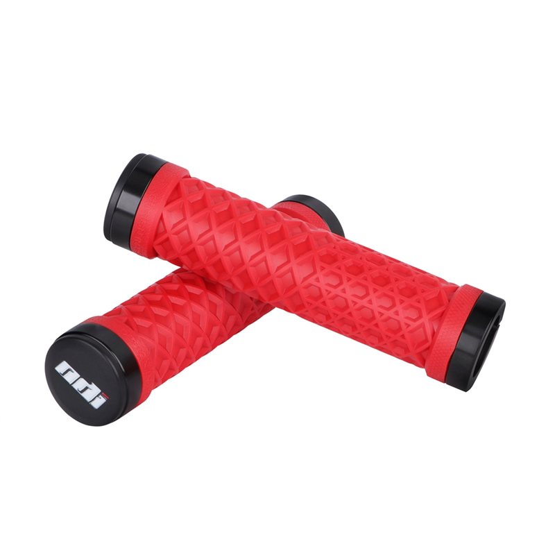 ODI 1 Pair Mountain Road Cycling Bike Bicycle Handlebar Cover Grips Smooth Soft Anti-Slip Handle Grip Lock Bar End,Red