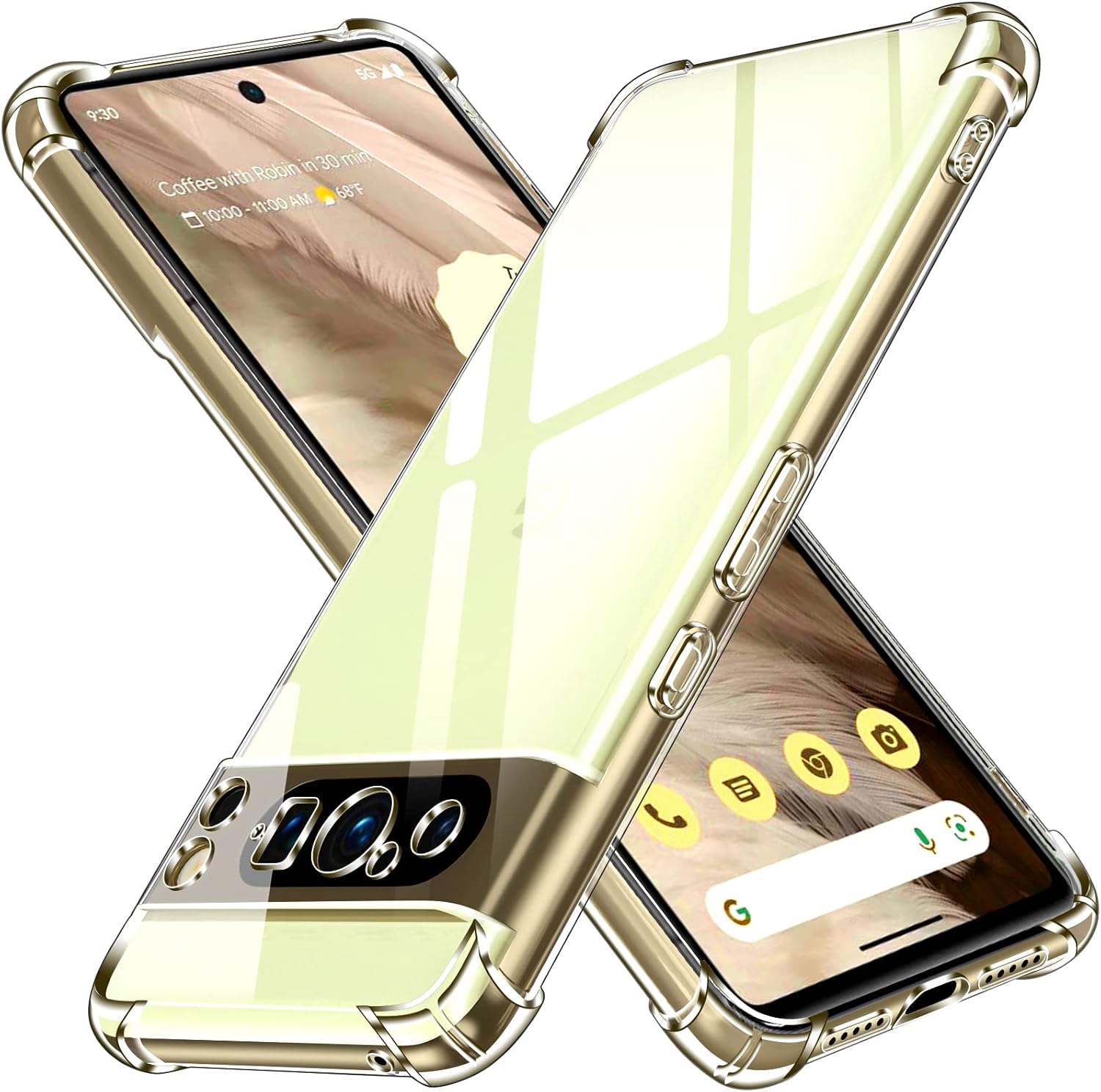 Back Case for Google Pixel 9 / 9 Pro / 9 Pro XL 5G Crystal Soft Clear | Shockproof Design | Transparent Soft Phone Back Cover
