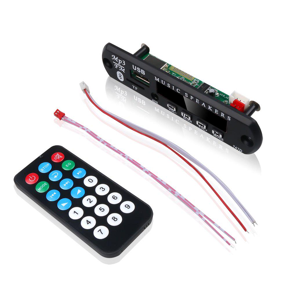Bluetooth V5.0 Radio 5V 12V Wireless audio Receiver Car Kit USB 3.5MM AUX FM Module Mp3 Player Decoder Board