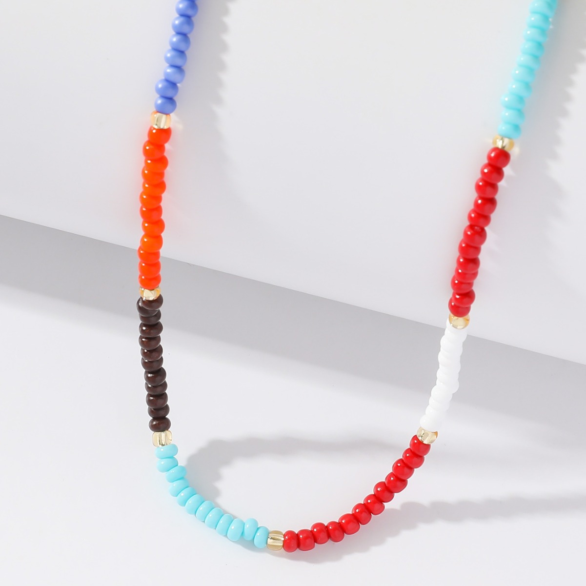 【New Arrivals】1PCS beaded beaded fashion personality versatile simple women's necklace