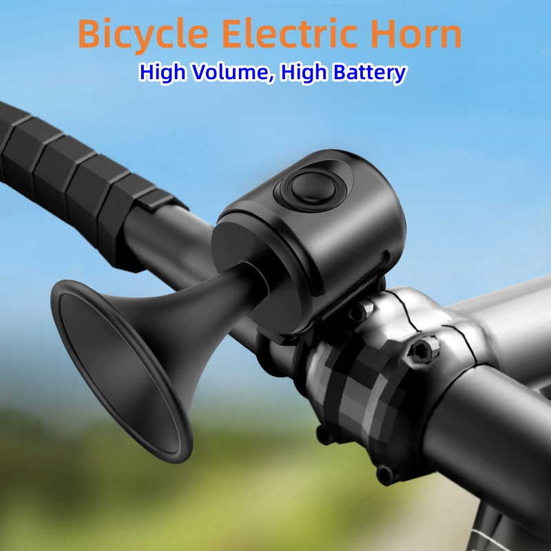 Bicycle Bell Electronic Horn Loud Warning Sound ABS 120db Safety Electric Bell IPX4 Speaker Alarm Ring For Scooter Road Bike CF8