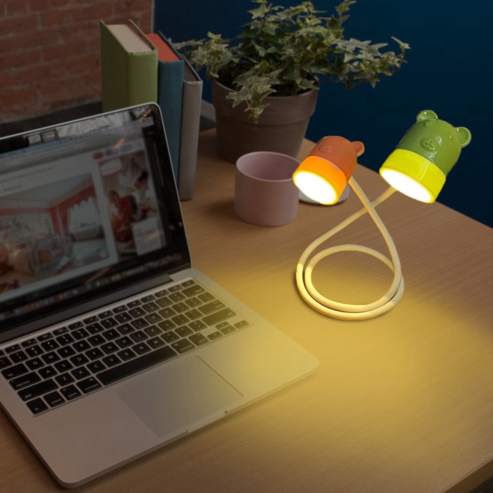 Portable LED Night Light Mini Neck-hanging Ambient Light Desktop Plastic Neck Hanging Light Ambient Lighting