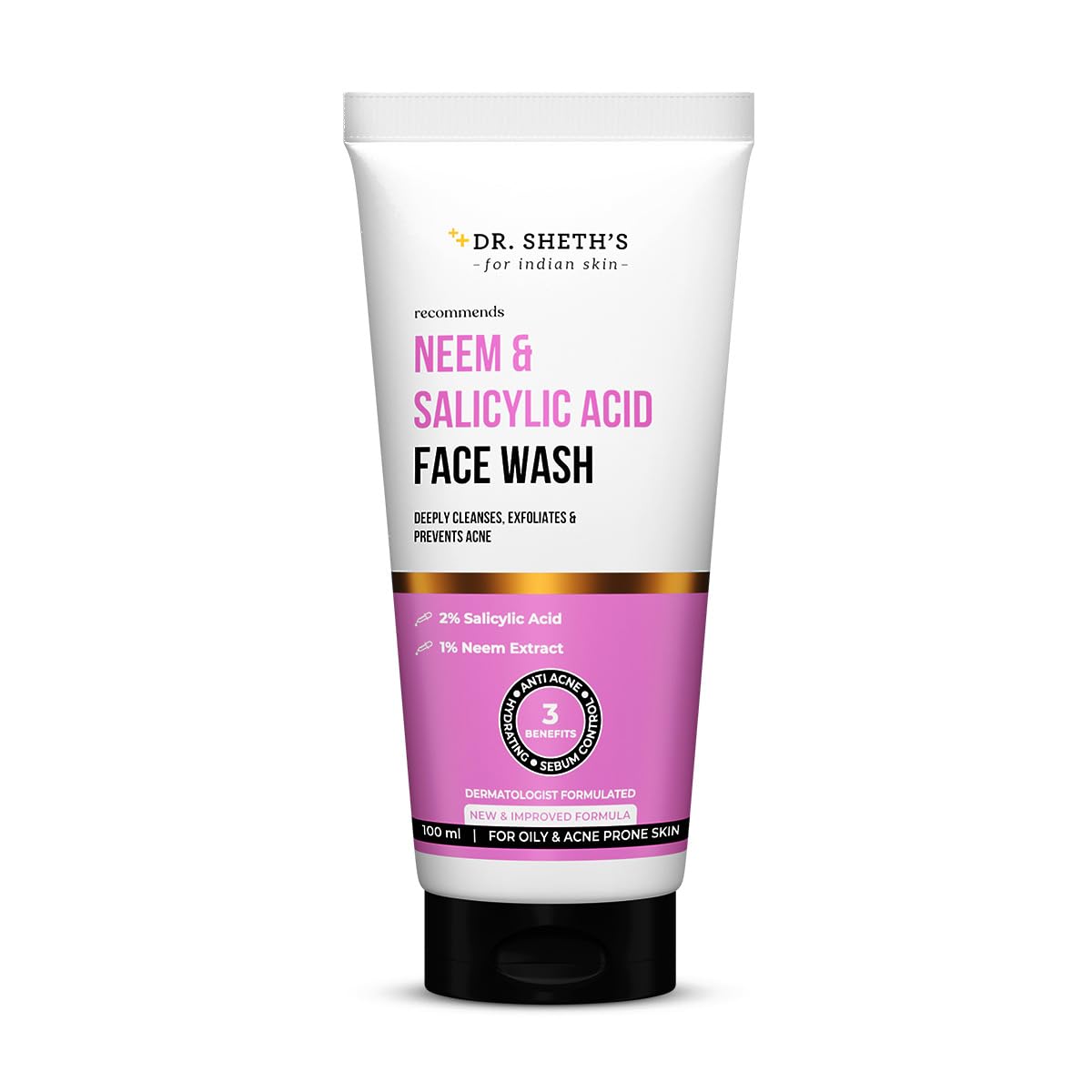 Dr Sheth's Neem & Salicylic Acid Face Wash (100g)