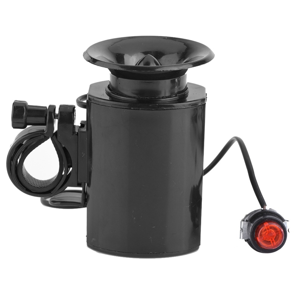 Loud Black Electronic Bike Bell Plastic for 22mm Handlebar E-Bike Horn 6-Loud Sound Bike ringer Bike Accessory