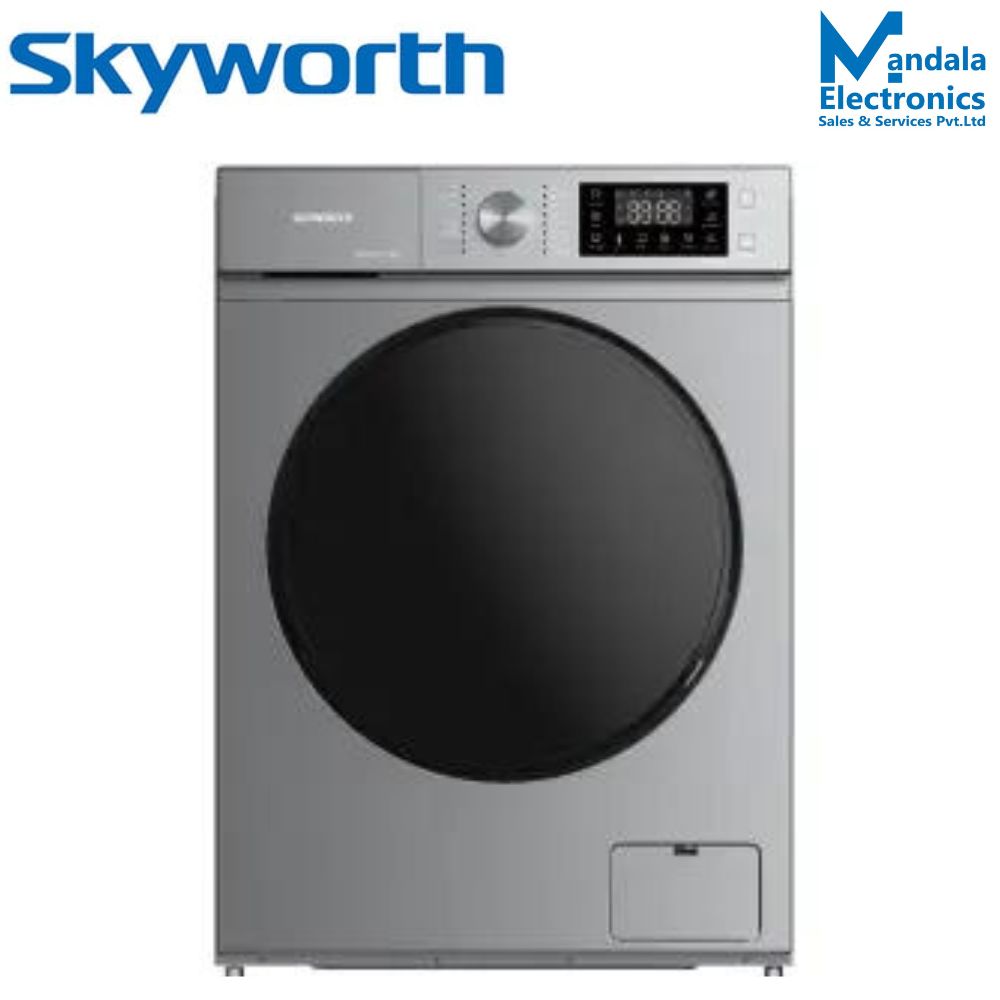 SKYWORTH 8 KG Front Loading Fully Automatic Washing Machine with Inverter Motor (F80465VB)
