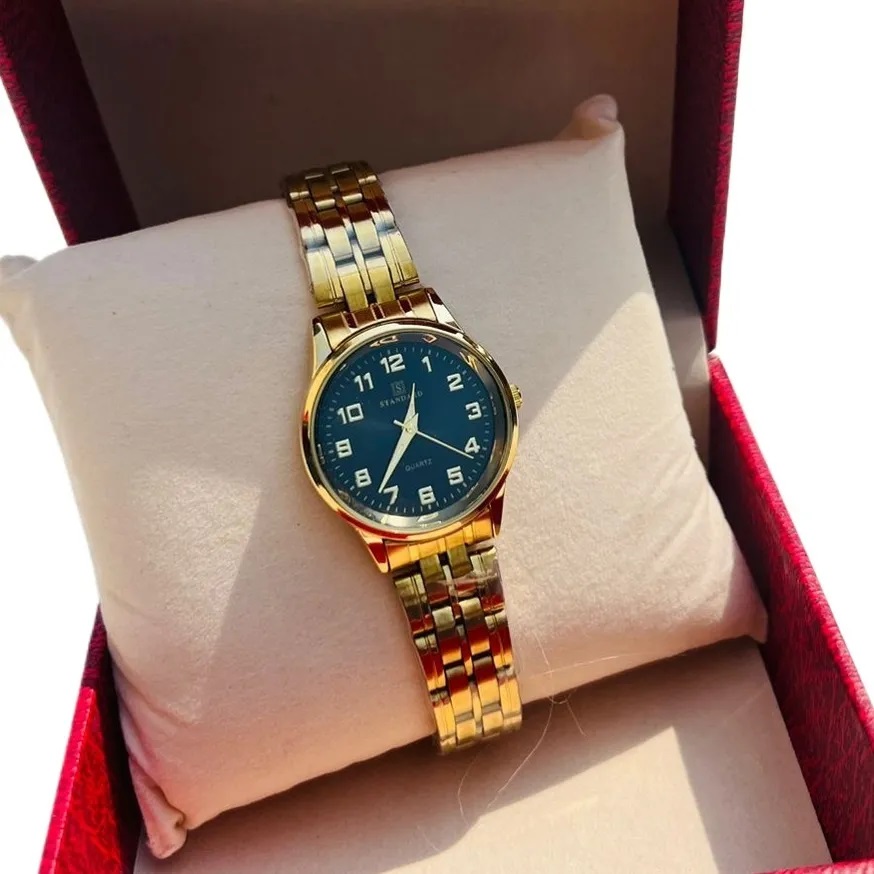 Quartz Waterproof Golden Watch For Women New