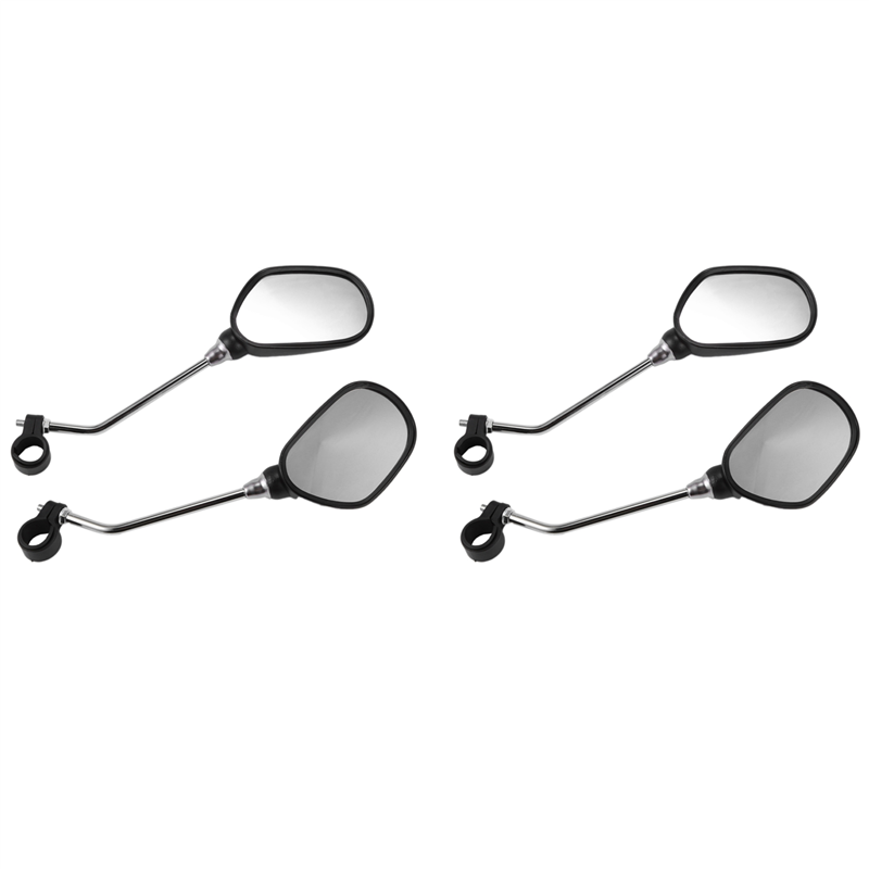 FORIDE 2 Pair Bike Rearview Mirror Safety Bicycle Rear View Glass Mirrors Adjustable Cycling Rearview Left Right Mirror