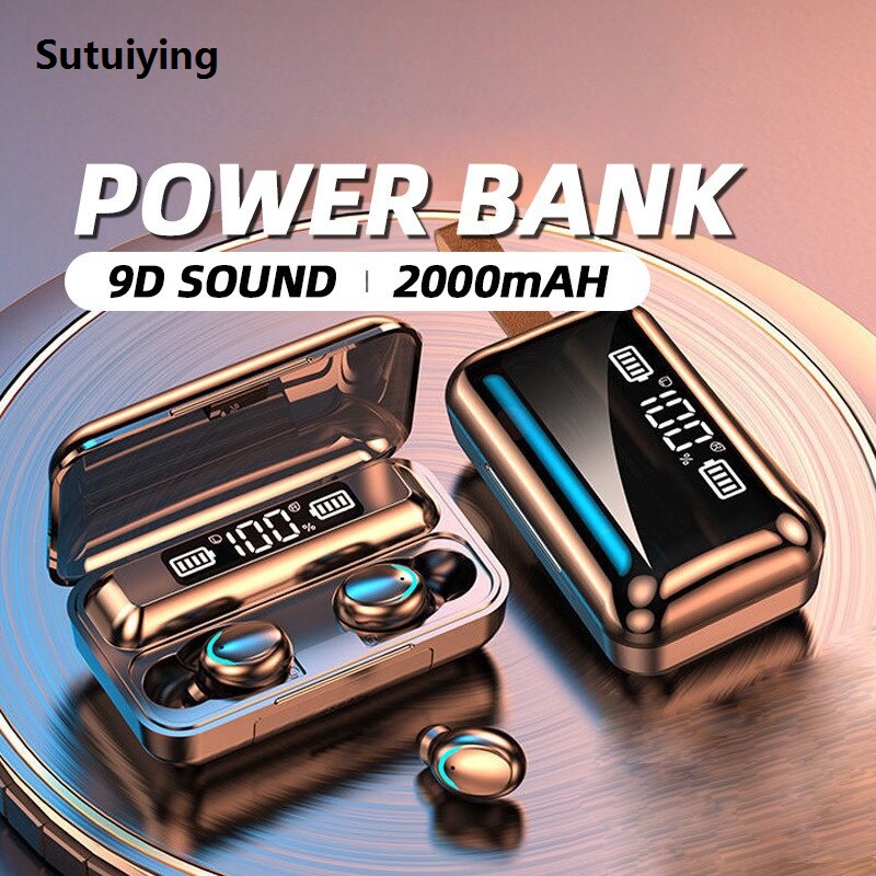 Sutuiying K58pro Wireless Earphones Bluetooth 5.3 Neckband Headphones Gaming Original LED Display HIFI Headset Sports TWS Earbuds With Mic TF Card