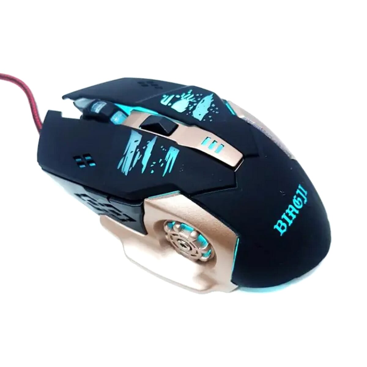 Bingji Revolution MT25 Light Sync Gaming Mouse with Customizable RGB Lighting, 6 Programmable Buttons, Gaming Grade Sensor, 3200dpi Tracking, (Black)