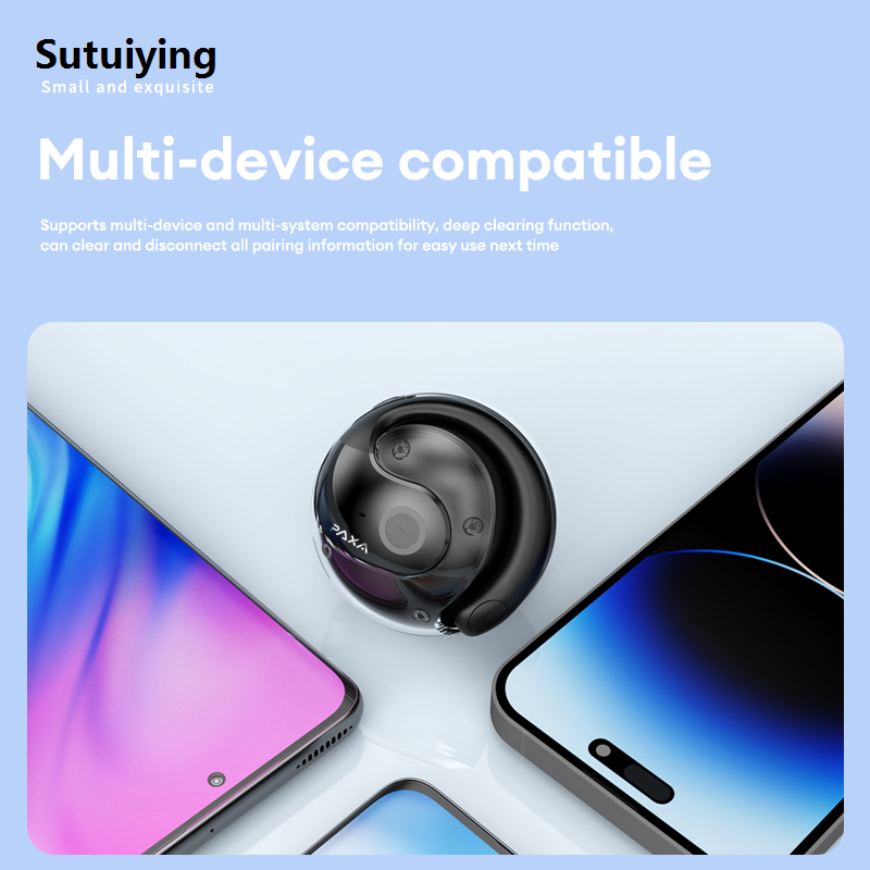 Sutuiying PAXA X15 Pro OWS Wireless Headphones Bluetooth 5.4 Earbuds Sport Fashion Earphone HIFI Sound Quality Noise Reduction with Mic Gaming