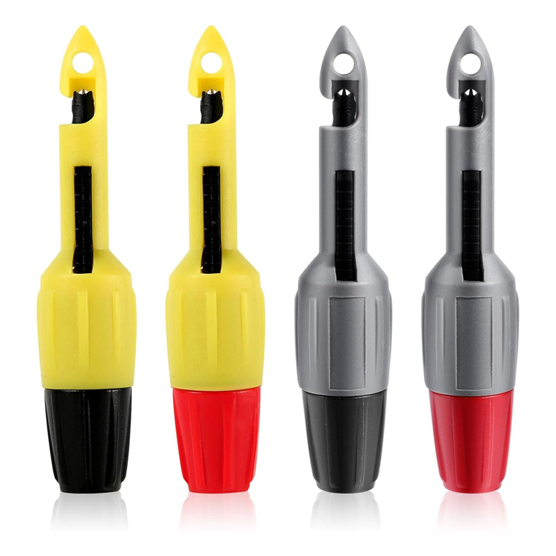 NAMUNY 4pcs Wire Piercing Probe Kit, 0.08in and 0.16in Insulation Puncture Wire Probe Piercing Clip Test Probe Tool