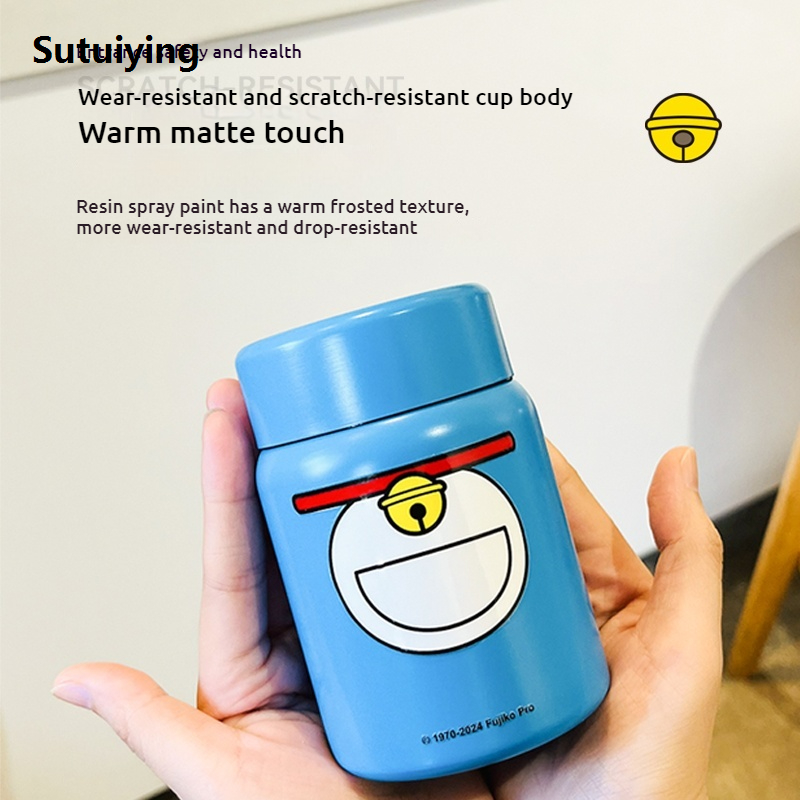 Sutuiying New Doraemon 316 Stainless Steel Mini Thermos Cup 200ml For Students Bargain price Cute Cartoon Portable Coffee Cup Water Cup Anime Peripheral