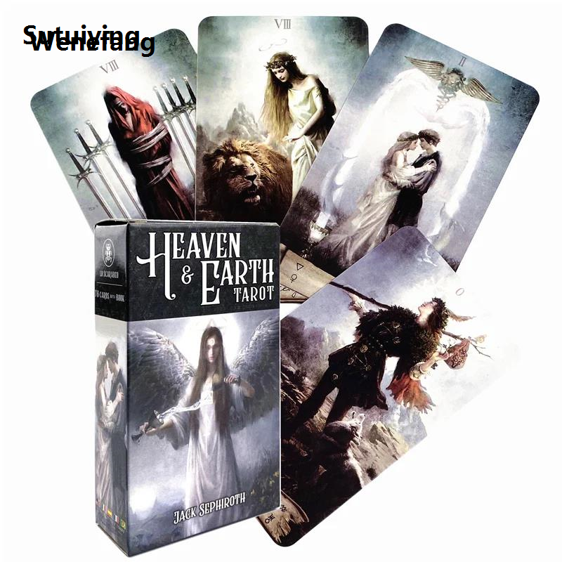 Wenefang Sutuiying Heaven Earth Tarot Cards With PDF Guidebook English Version Profesional 2025 New Tarot Cards Deck Board Game For Personal Use 78Pcs