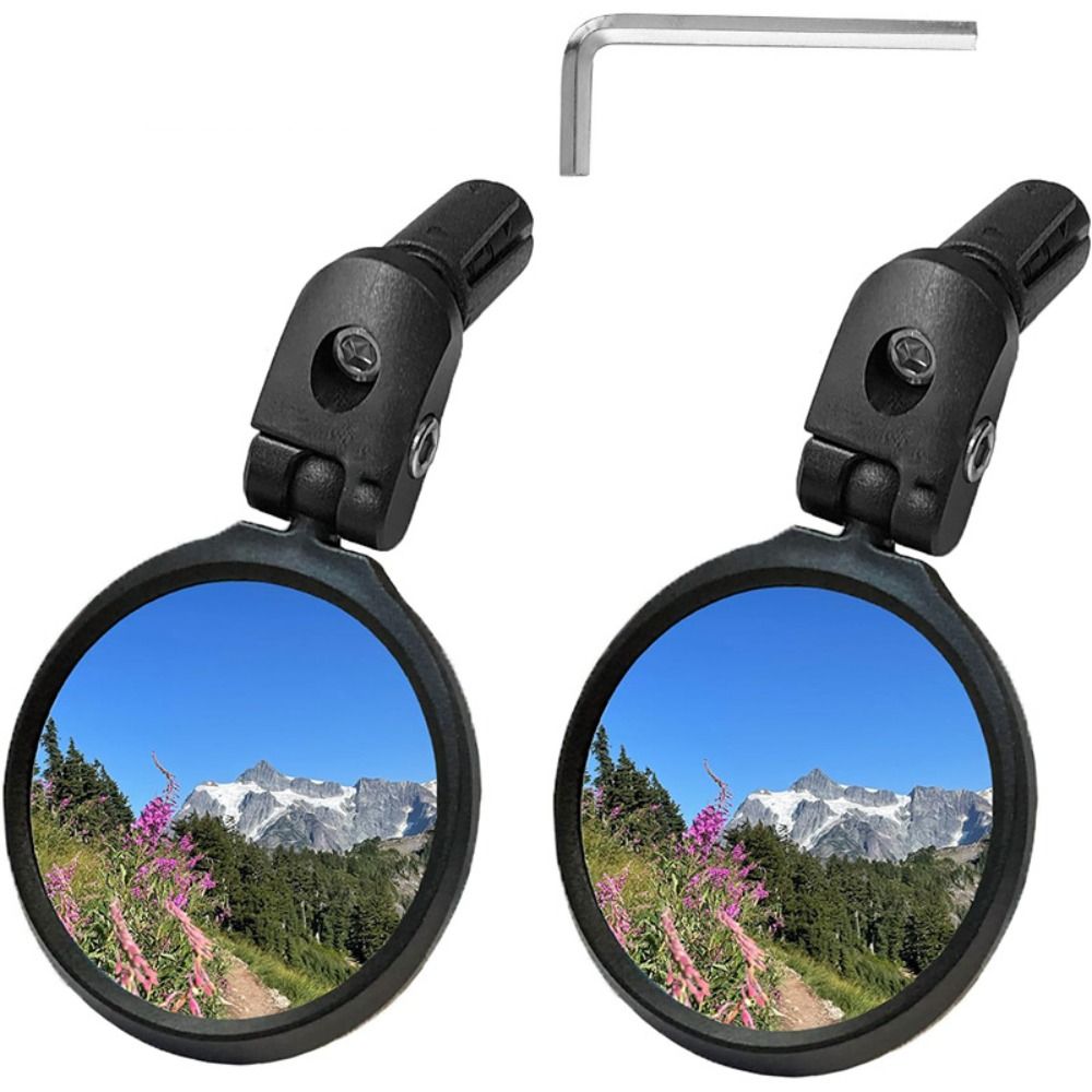 8MM Rear View Mirror Bike Cycling Clear Wide Range Mirror Convex Rearview Mirror Cycling Electric Bicycle Accessories