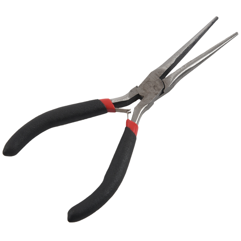 FORIDE 4X Flat Gift Long Nose Tapered Pliers Beading Jewelry Tool 15cm