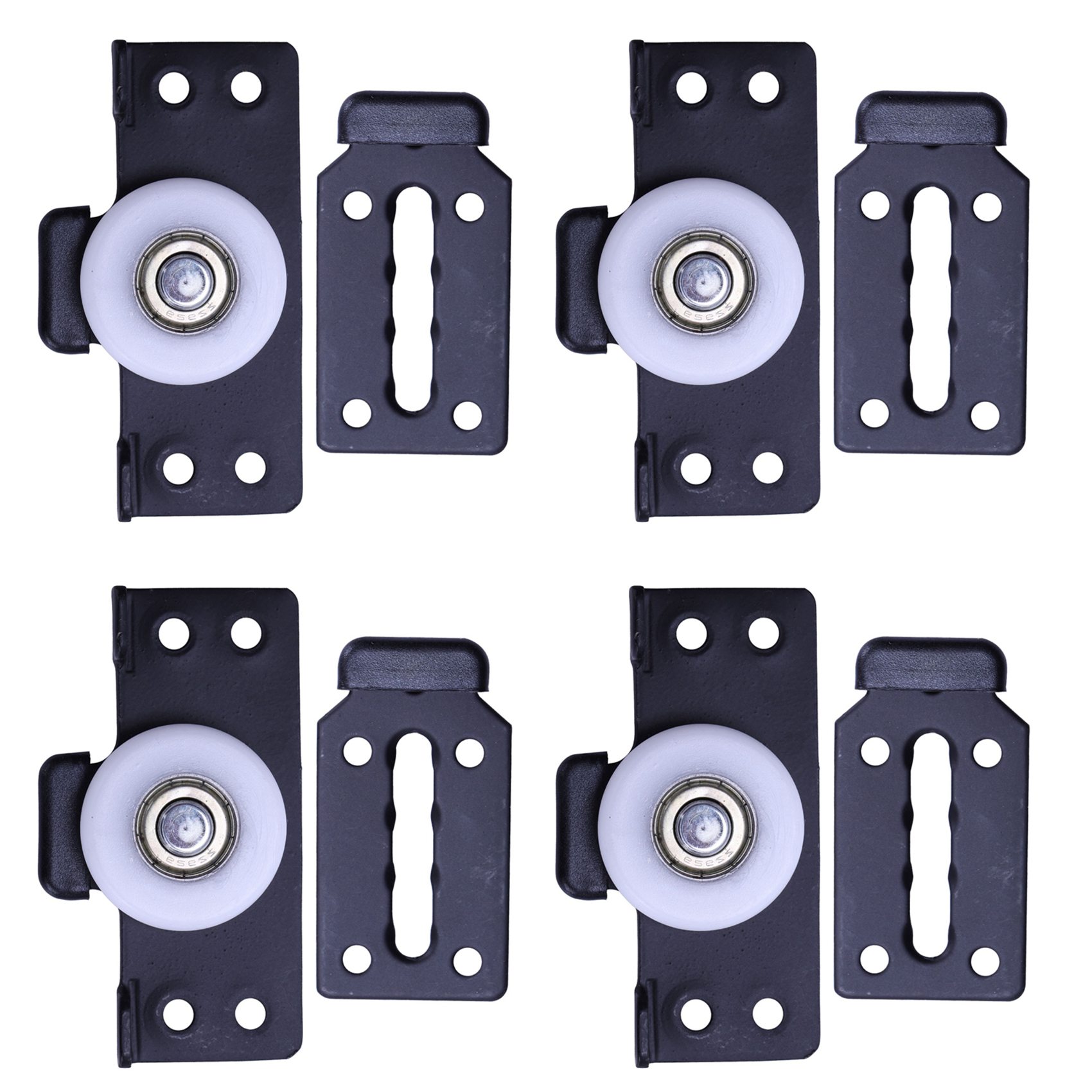 NAMUNY 4X Hardware Accessories 2 Pcs Sliding Door Wardrobe Pulleys Wooden Door Sliding Door Small Hanging Wheels Door Wheels