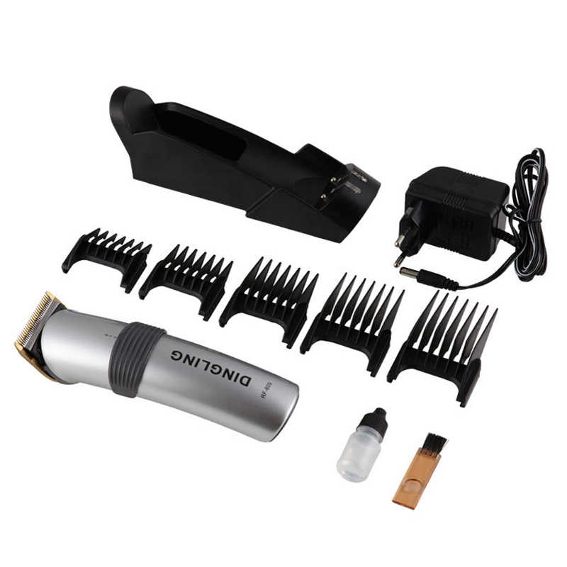 DEARLIN Dingling RF609 Rechargeable Hair Trimmer Clipper Haircut Professional With Charging Stand 8 Hours Charge Time 220V 50Hz