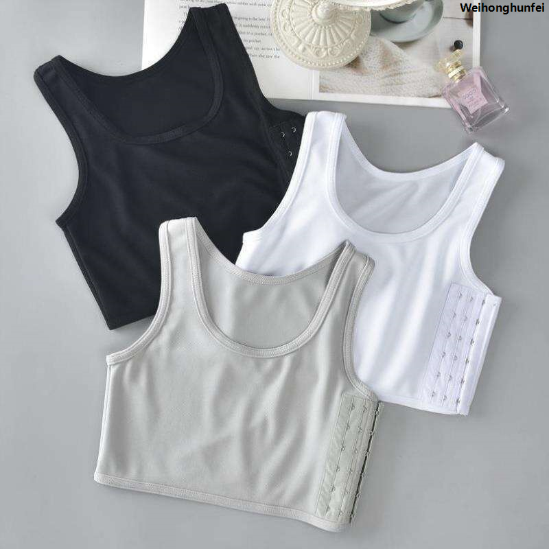 WeihonghunfeiSales promotion Chest shock costume vest large underwear straight hair PendantLes small super flat pack number plastic highlight ladies shrinkage movement 2025 New