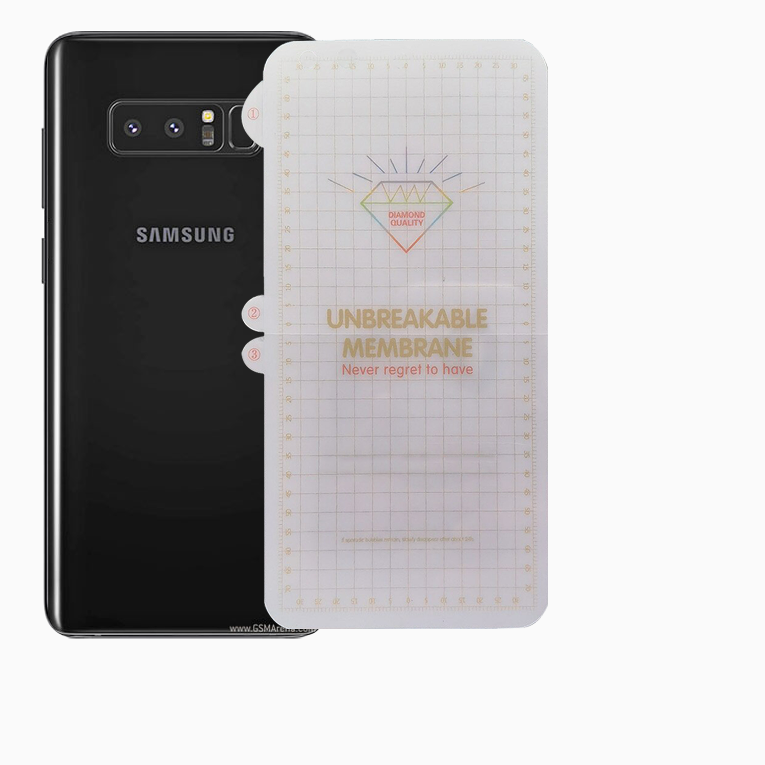 Unbreakable/ Hydrogel Membrane Samsung Galaxy Note8 BACK Screen Protector(Not A Tempered Glass)