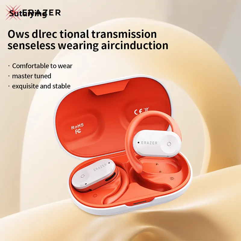 Sutuiying Lenovo ERAZER Bluetooth 5.4 Wireless Earphones Sports Over The Ear Hot Selling Bluetooth Rarphones With Microphone Waterproof Function QT88