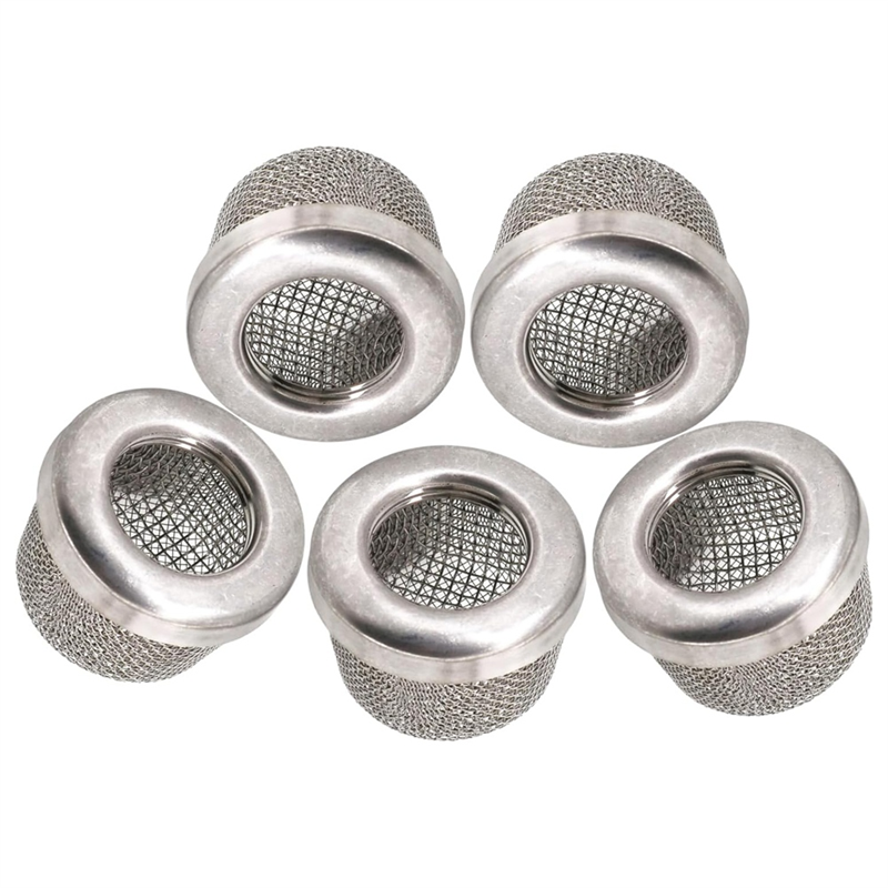 JAERBEE 5pcs Stainless Steel Pump Inlet Strainer Screen Filter for Airless Paint Sprayer Suction Hose,Replaces 181072 Filter