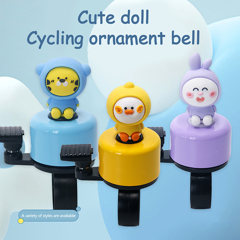 Cartoon Children's Bicycle Bell High Sound Creative Bike Balance Mountain Car Handlebar Horn Loud Stroller Decoration Accessory CF8