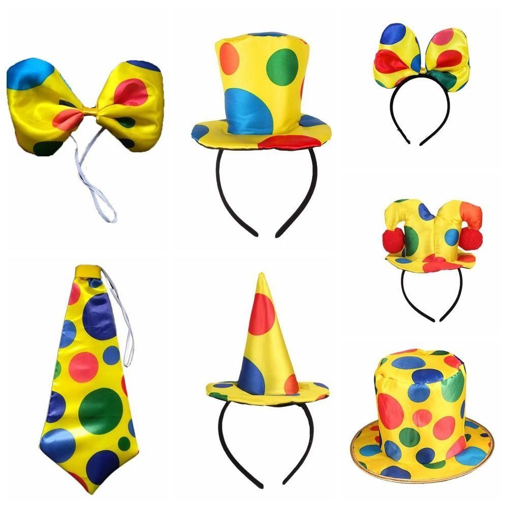 High Quality Bow Tie Funny Costume Cap Caps Dot Hat Costume Props Headwear Headgear Accessories Cosplay Prop