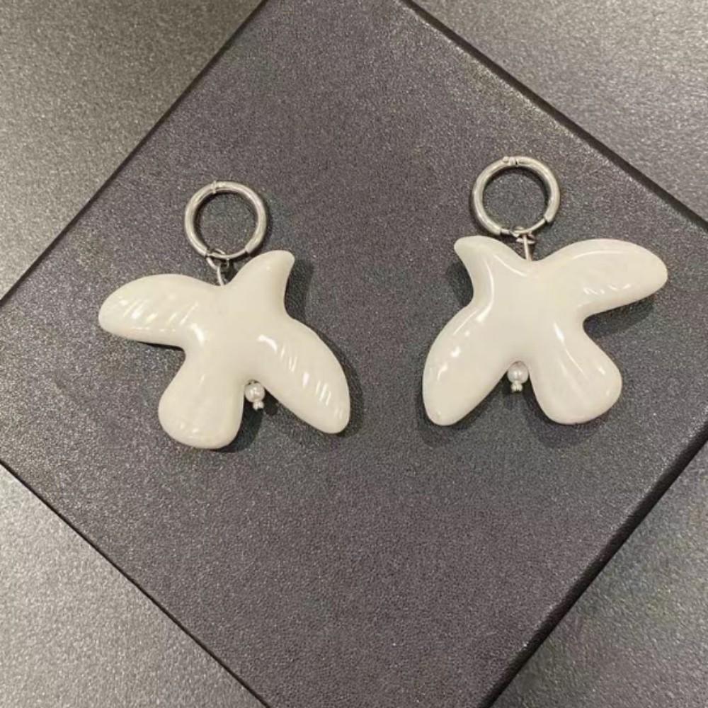 Ear Buckle Cold Wind (Cool/Trendy) Bird Pendant Advanced Design Delicate Minimalist Earrings for Gift Fashion Jewelry Girls