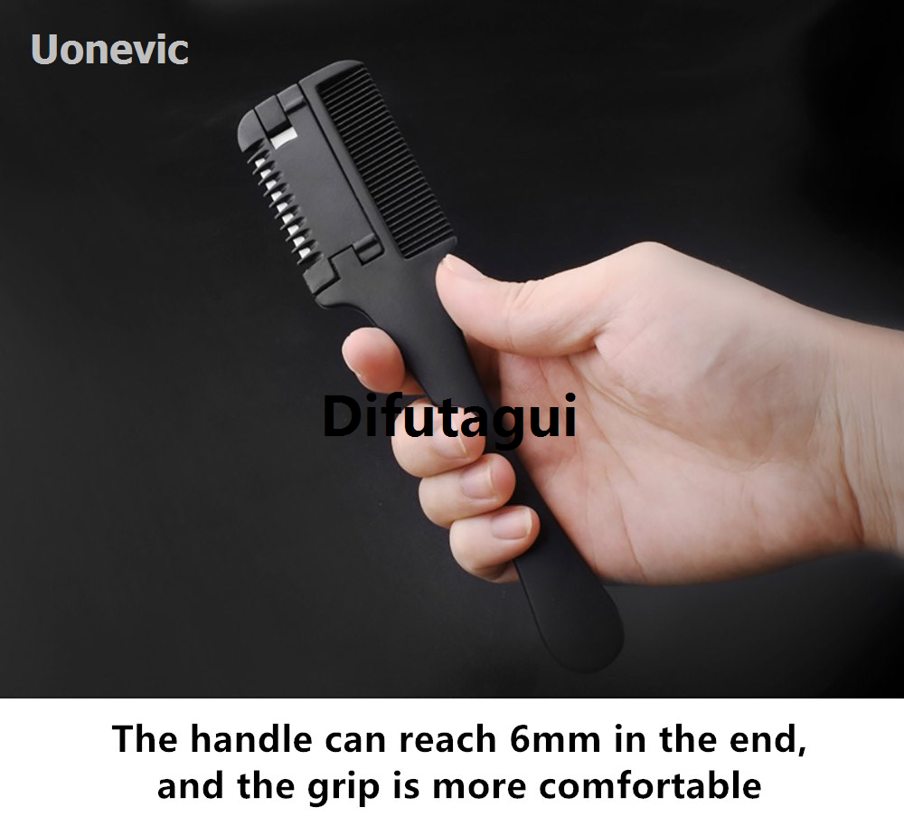 Difutagui Model tool carbon comb professional salon hairdresser 【2025 Sales promotion Version】 handle brush with razor blade DIY making
