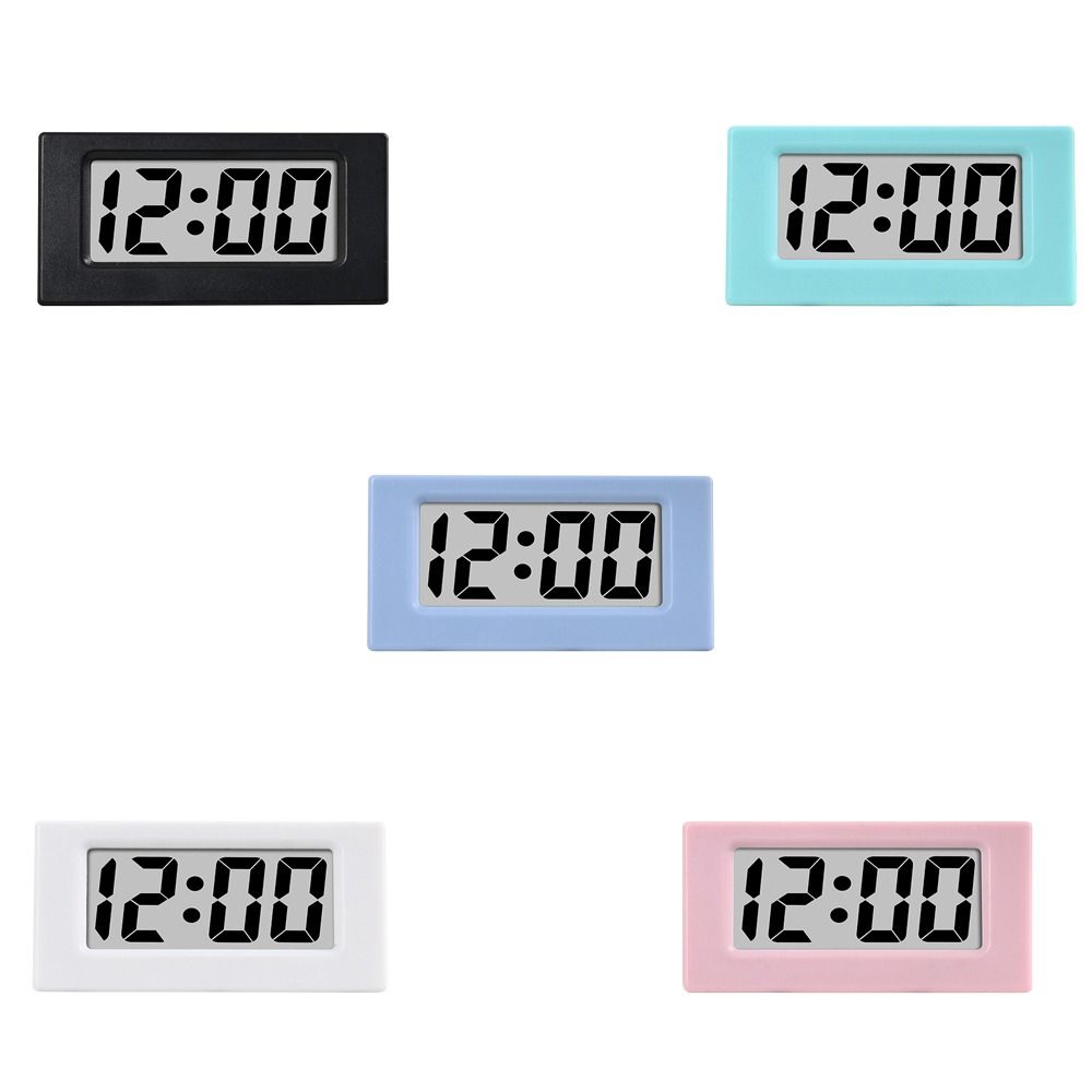 Home Office Bedroom Decor Mini LED Clock Cute Portable Electronic Digital Clocks Mute 24Hour Table Watch Student