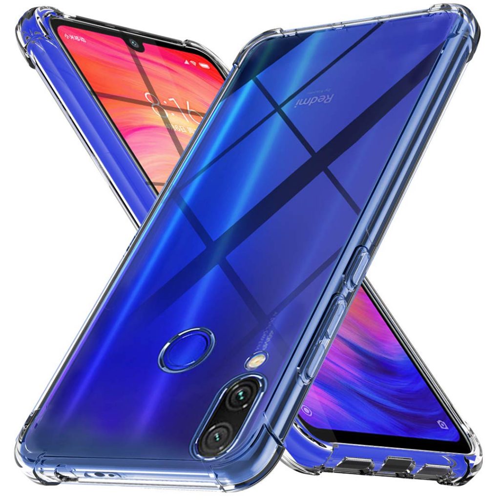 Redmi Note 7/ Note 7S / Note 7 Pro (Same Size) Silicone Soft Cover Case -Microfiber Inside