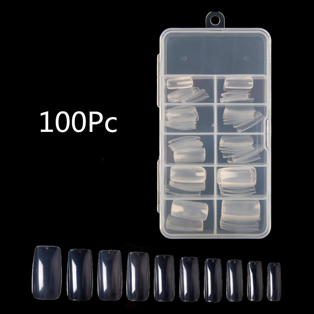 100 Pcs Fake Nails White