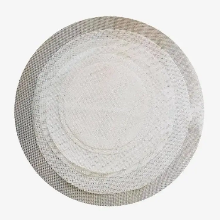 32cm 3 Pieces Non Stick Thick Silicone Momo Jali For Steaming And Dehydrating Food Veggies - No Sticky Net For Momo Making |