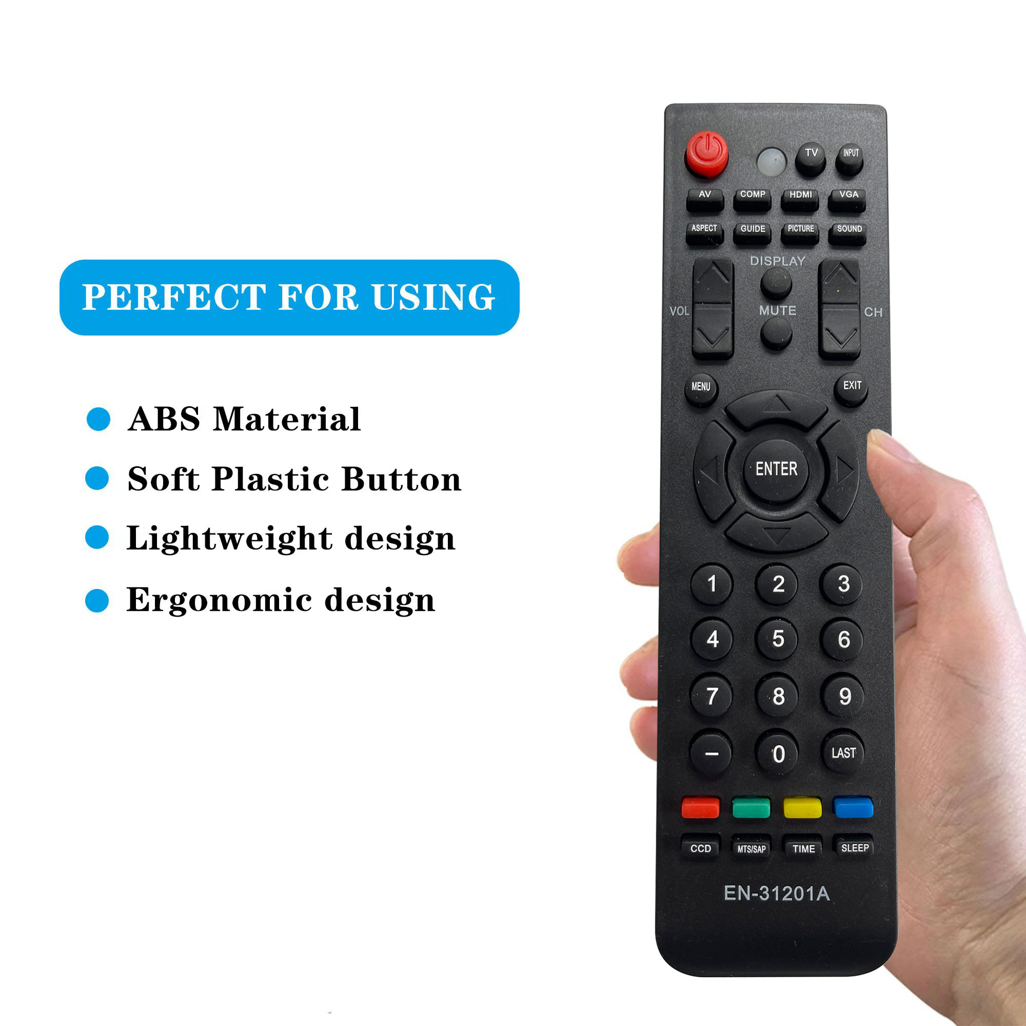 NEW EN-31201A Replacement Universal Remote Control for Hisense LED HDTV LTDN42V77US LTDN46V86US