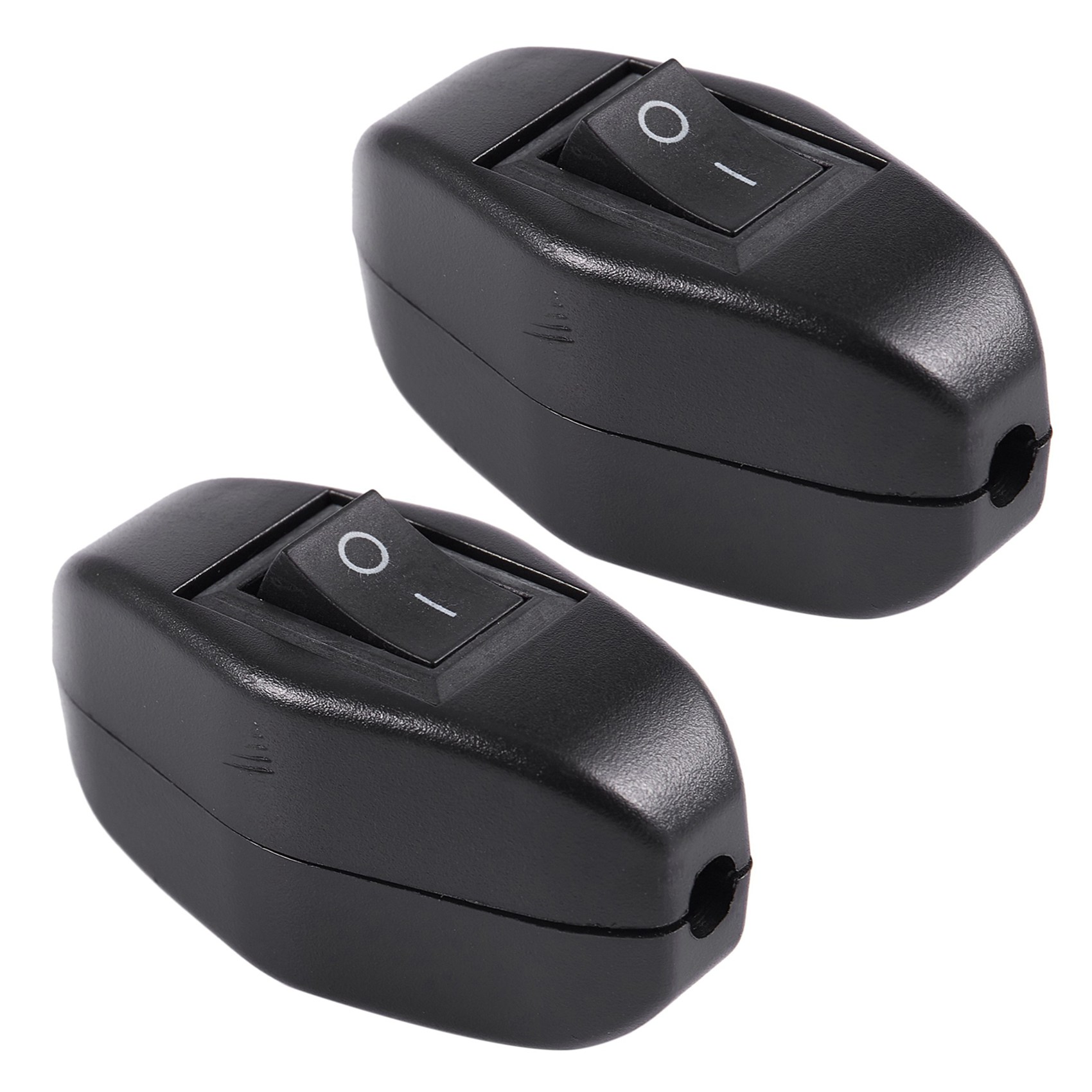 OYPFXMI 2X Black Bedroom on Off Button in Line Switch 6A/250VAC 10A/125VAC