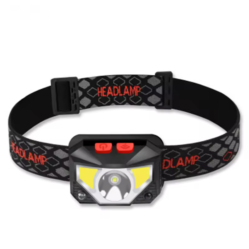 COB LED Rechargeable Headlamp | Mini Waterproof Head Light with Motion Sensor & USB Charging for Fishing, Camping & Outdoor Use