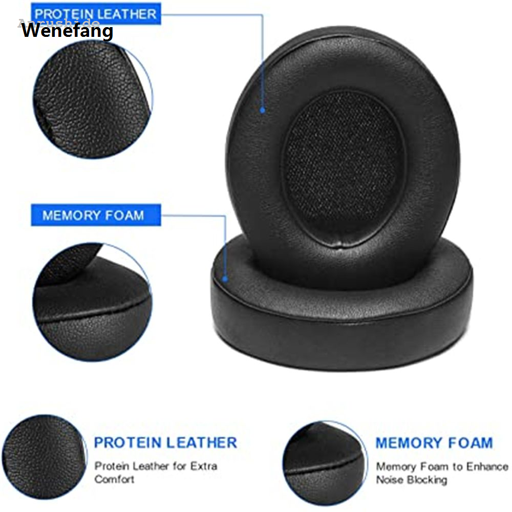 Wenefang Anrushide 1 Pair Replacement Ear Pads Earmuffs Ultra-soft Sponge Cushion Portable For Beats Solo 3 2 Wireless Headphone Accessories Hot