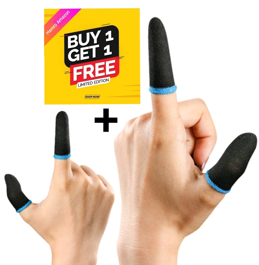 Buy 1 Get 1 Free Pubg Finger Sleeves | Anti Slip Sweatproof High Sensitive Finger Sleeves