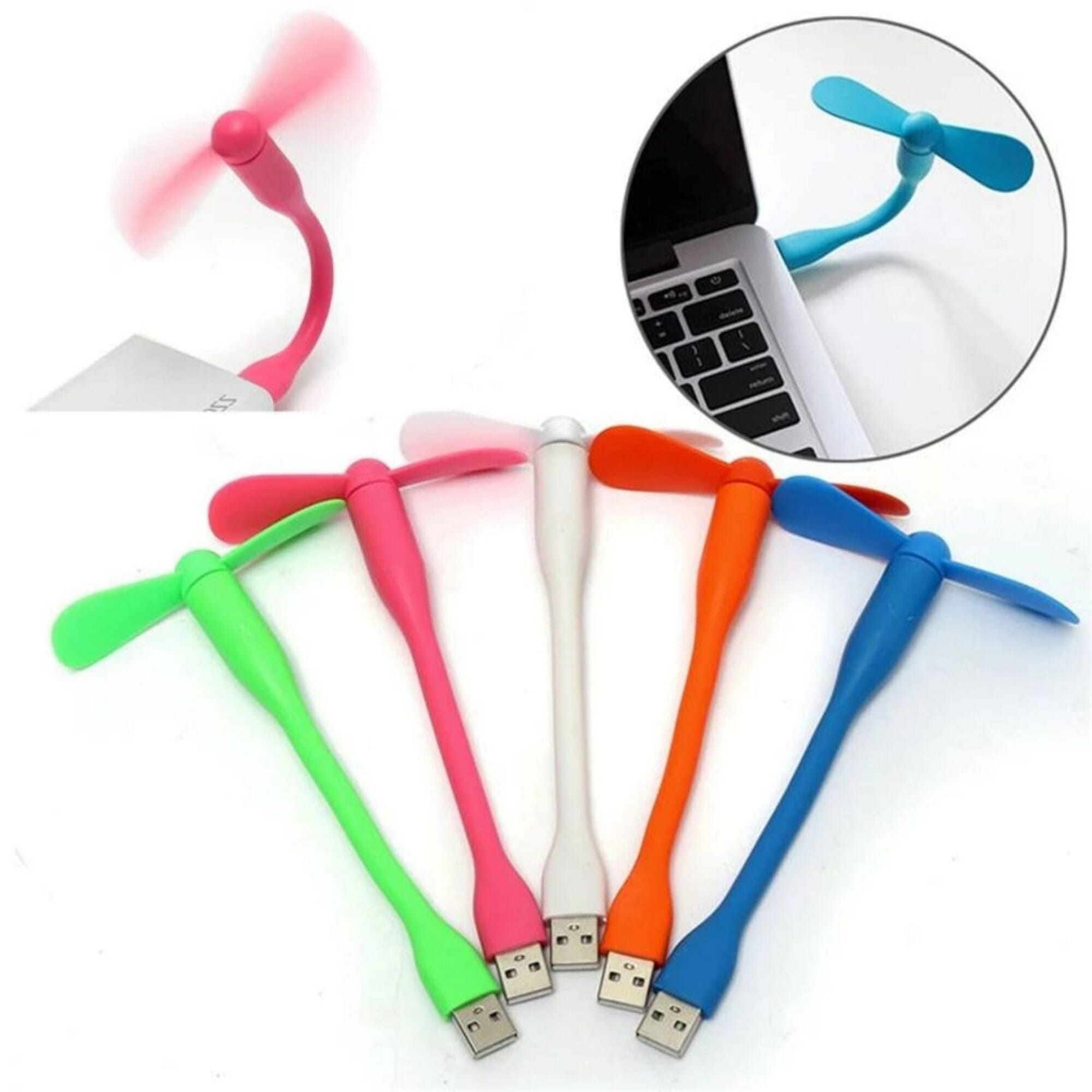 Mini USB Fan Flexible Cooler Cooling Fan & Flexible Body Summer Gadget for PC Desktop, Mobile, laptop, Powerbank, Adaptor Pocket Friendly USB Fan