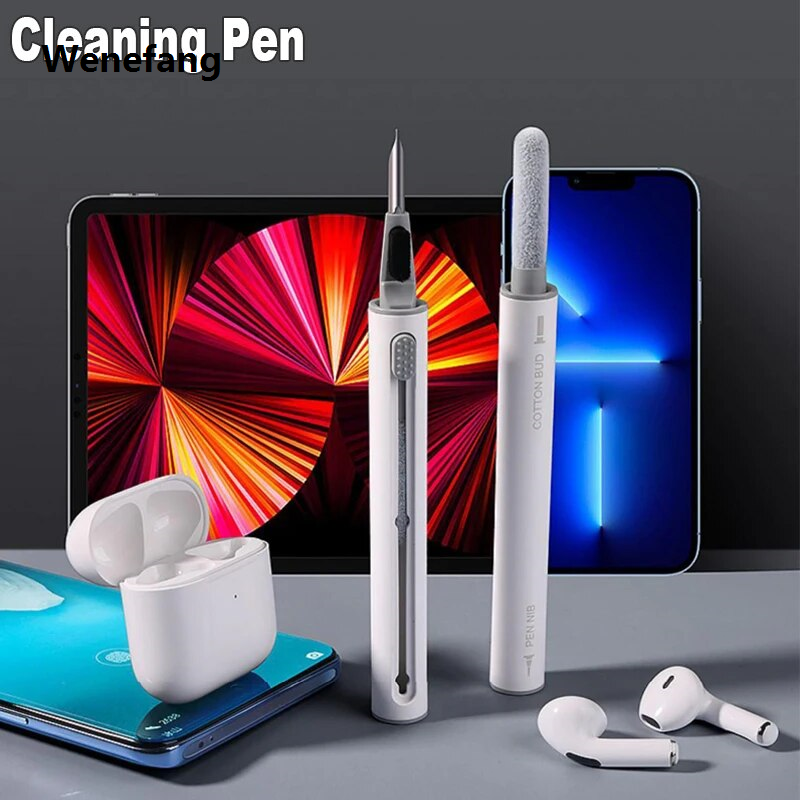 Wenefang multi cleaning pen 3 In 1 Phone Cleaner 3 In 1 Earbuds Cleaning Pen Set Air Pod Cleaner Kit With Soft Brush And Touchscreen Cleaner For ChargingTool Sets