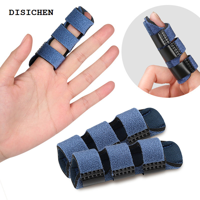 DISICHEN New 1pcs Finger Fixed Splint Finger Joint Brace Adjustable Durable Firm Flexible For Men Women