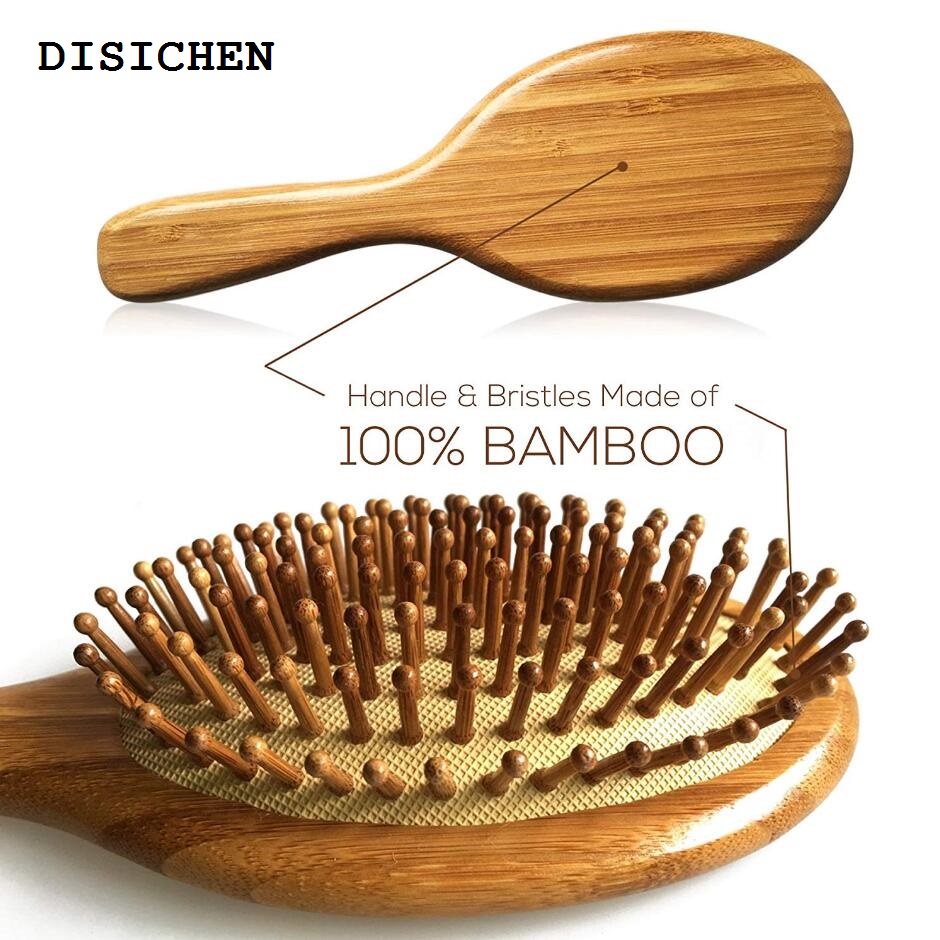 DISICHEN 2025 New Premium Wooden Bamboo Hair Brush Improve Hair Growth Wood hairbrush Prevent Hair Loss Comb Bamboo Comb Teeth