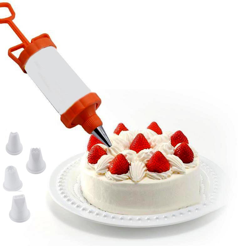 King Syringe Nozzel Cake Decorating Set 4 pcs icing set