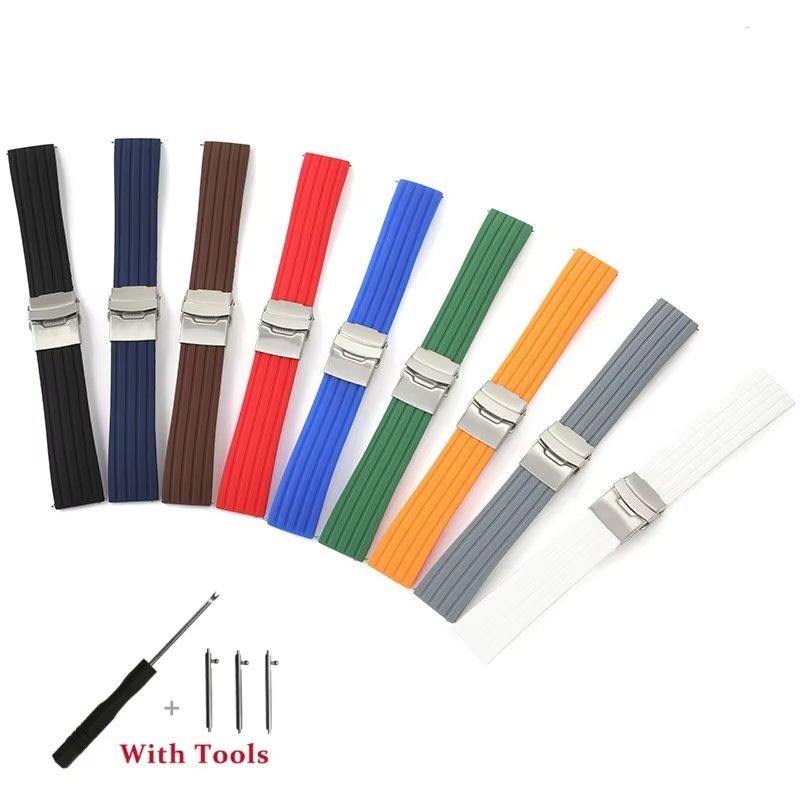 22mm Quick-Release Sports Silicone Strap Band